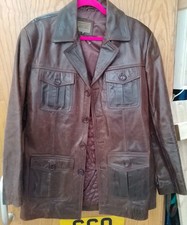 Mens brown leather for sale  BURNLEY