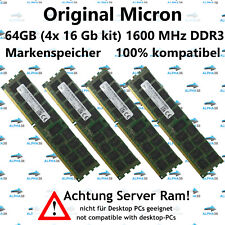 64 GB 4x 16 GB RDIMM DDR3-1600 HP HPE ProLiant ML350e ML350p Gen8 G8 Server RAM comprar usado  Enviando para Brazil