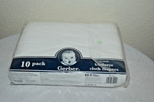 Pacote com 10 fraldas de tecido GERBER Birdseye Weave dobra plana 24" x 27" novo na embalagem comprar usado Pacote com 10 fraldas de tecido GERBER Birdseye Weave dobra plana 24" x 27" novo na embalagem comprar usado  Enviando para Brazil