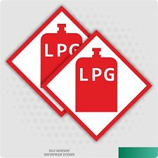 Lpg warning sticker d'occasion  Expédié en Belgium