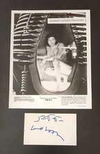 JEFF GOLDBLUM autografado cartão 3x5 com foto de imprensa 8x10 de "THE FLY" comprar usado  Enviando para Brazil