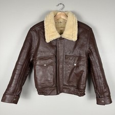 Brown leather real for sale  Suffolk