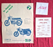 N°14765 / PUCH prospectus vélomoteur.moto.cyclomoteur + tarif 01-1968 comprar usado  Enviando para Brazil