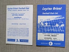 Leyton orient programmes. for sale  WILMSLOW