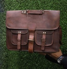 Leather messenger big for sale  USA