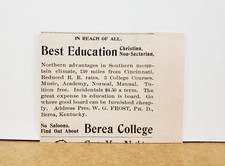 1896 berea college for sale  Charlottesville