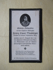 Sterbebild soldat inf gebraucht kaufen  Prackenbach