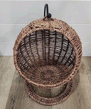 Cama suspensa de vime de vime para animais de estimação para gatos ou cachorros pequenos balançando cadeira de ovos rede comprar usado Cama suspensa de vime de vime para animais de estimação para gatos ou cachorros pequenos balançando cadeira de ovos rede comprar usado  Enviando para Brazil