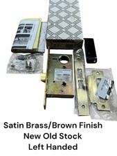Baldwin 6847.060.L Quarto Banheira Interior Fechadura Mortise Cetim Latão/Marrom LH NOS comprar usado  Enviando para Brazil