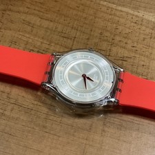 swaTch PELE - Ultra Fina - Transparente [quase em perfeito estado + alça sobressalente] 34mm comprar usado  Enviando para Brazil
