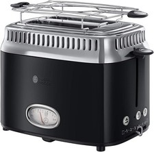 Russell Hobbs retro klasyczny toster 21681-56, 1300 W, czarny, 2 talerze, samochód na sprzedaż  PL