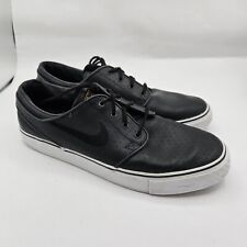 RARO Nike Zoom Stefan Janoski SB Preto Todo Couro 2013 Tamanho 7.5 Perfurado comprar usado  Enviando para Brazil