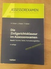 Zivilgerichtsklausur assessore gebraucht kaufen  Mainz