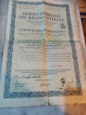 Certificato nominativo debito usato  Pavia