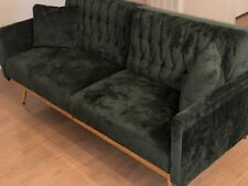Green sofa gold for sale  Liverpool