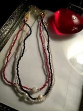 necklaces beaded 3 red for sale  Washington