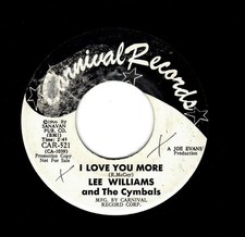 NORTHERN SOUL/HARMONY-LEE WILLIAMS/CYMBALS-I LOVE YOU MORE/I'LL BE GONE-CARNIVAL comprar usado  Enviando para Brazil