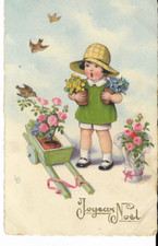 Old postcard merry d'occasion  Expédié en Belgium