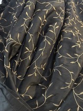 Painel de cortina preto Swag janela válvula 18 pés X 4 pés 6 YDS cortina tecido vintage comprar usado Painel de cortina preto Swag janela válvula 18 pés X 4 pés 6 YDS cortina tecido vintage comprar usado  Enviando para Brazil