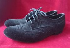 MELISSA x HERCHCOVITCH Schnür Schuh Halbschuh flach Gummi Velour Samt Schwarz 39 comprar usado  Enviando para Brazil