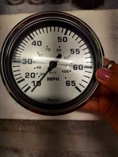 Medidor de velocímetro para barco Faria SE9935A Kronos prata 65 MPH 4-5/8" (62-G2) comprar usado  Enviando para Brazil