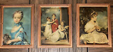 3 FOTOS VITORIANAS ANTIGAS EM SEDA RARAS DOS ANOS 1930 cada moldura de cobre 3X4”, usado comprar usado  Enviando para Brazil