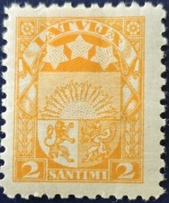 Alte briefmarke lettland gebraucht kaufen  Montabaur