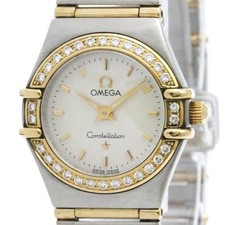 Relógio polido OMEGA Constellation diamante ouro 18K aço 1267,30 BF581978 comprar usado  Enviando para Brazil