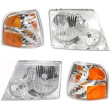 Usado, Kit de faróis para 2002-2005 Ford Explorer com luz de canto lado esquerdo e direito comprar usado  Enviando para Brazil