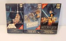 Star Wars CBS FOX Red Label Hi-Fi VHS Movie Trilogy 1984-1986 Vintage Retro, usado comprar usado  Enviando para Brazil
