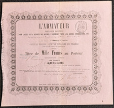 Rare armateur compagnie d'occasion  Ollioules