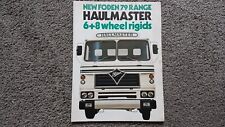 Foden haulmaster rigid for sale  NUNEATON