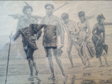 Superbe dessin fusain d'occasion  Perpignan-