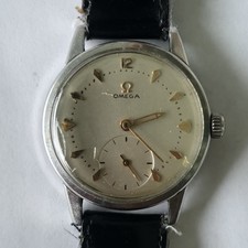Relógio Omega Ranchero movimento raro 268 corda manual mostrador branco vintage funcionando, usado comprar usado  Enviando para Brazil