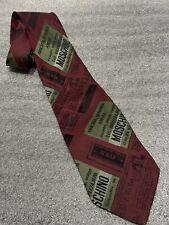 Moschino mens cravatte for sale  LONDON