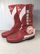 Antigo DIADORA Sistema de Fluxo de Ar Motocicleta Moto Rally Café Botas de Corrida Itália 47C comprar usado  Enviando para Brazil