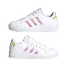 Usado, Adidas Niñas Niños Grandes Grand Court 2.0 Zapatos Iridiscentes - Talla 2US segunda mano  Embacar hacia Argentina