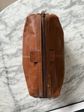 Leather wash bag for sale  CHELMSFORD