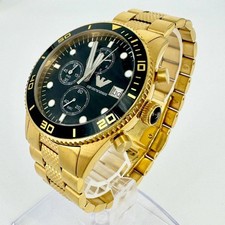 Usado, Relógio Emporio Armani cronógrafo dourado 42,9 Ar5857 comprar usado  Enviando para Brazil