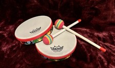 2 Remo 6.5” tambores de mano y mazos arco iris para percusión segunda mano  Embacar hacia Mexico