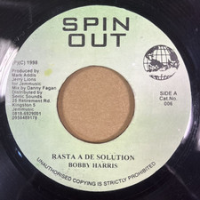 Usado, BOBBY HARRIS - RASTA A DE SOLUTION - JAMAICAN SPIN OUT 45-GREAT REGGAE TUNE-CLIP comprar usado  Enviando para Brazil