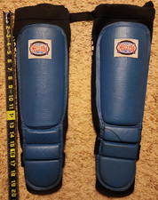 Caneleiras de combate esportes kickboxing MMA Muay Thai Sparring equipamento de treinamento no passo comprar usado  Enviando para Brazil
