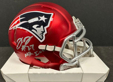 Mini capacete New England Patriots Red Blaze assinado por J.C. Jackson JSA com Mr Int Ins, usado comprar usado  Enviando para Brazil