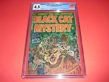 Quadrinhos Black Cat Mystery #39 CGC 4.5 de 1952! Capa suspensa Harvey Classic, usado comprar usado  Enviando para Brazil