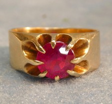 Mens carat ruby for sale  Minneapolis