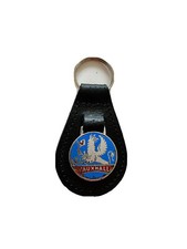 Black leather keyring for sale  LEICESTER