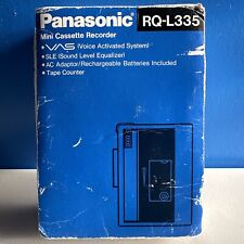 Mini gravador cassete Panasonic antigo RQ-L335 ativado por voz comprar usado  Enviando para Brazil