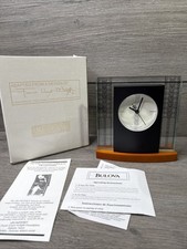 Relógio Bulova Frank Lloyd Wright Design, Glasner House funciona muito bem comprar usado  Enviando para Brazil