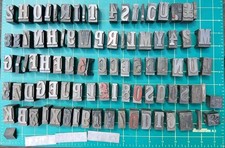 Vintage metal letterpress for sale  ROYSTON