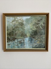 Oil painting river for sale  UPMINSTER